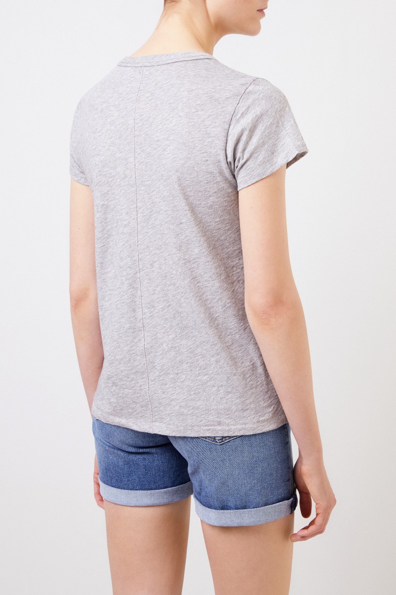 Rag&Bone Baumwoll-Shirt 'The Tee' Grau