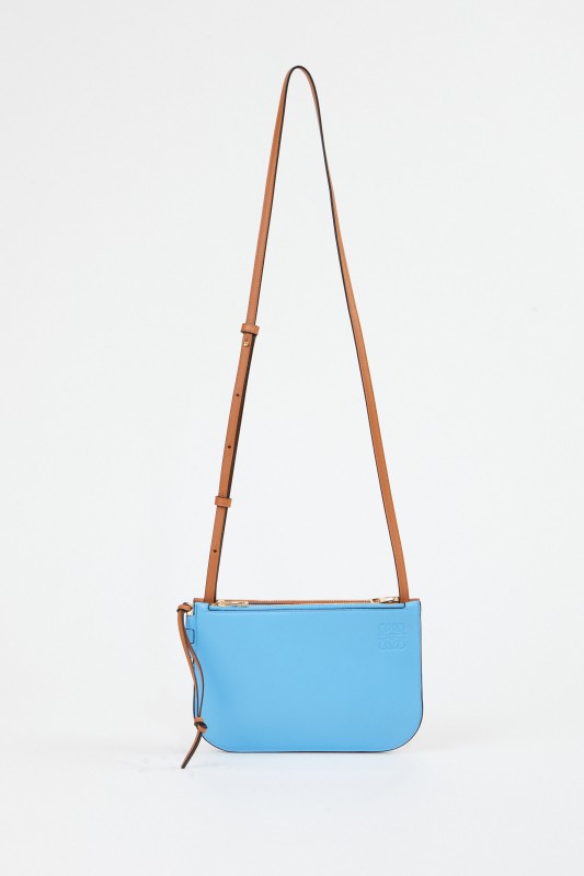 Loewe Umhängetasche 'Gate Double Zip' Sky/Tan