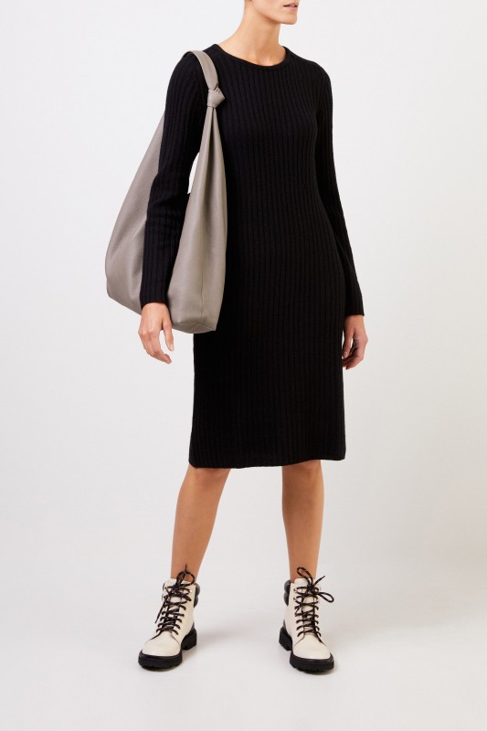 Iris von Arnim Cashmere-Strickkleid 'Christella' Schwarz