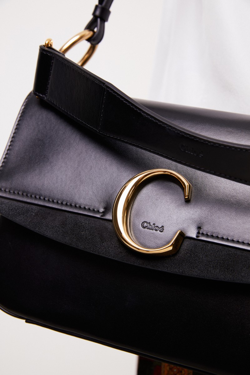 Chloé Tasche 'Chloé C Medium' Schwarz