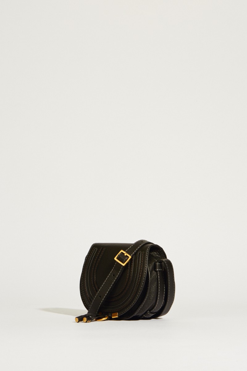 Umhängetasche 'Marcie Saddle Small' Schwarz