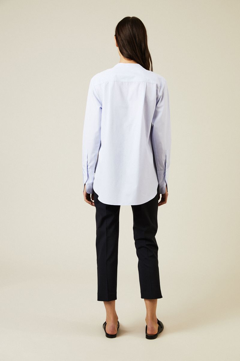 Baumwoll-Bluse 'Liberty' Hellblau