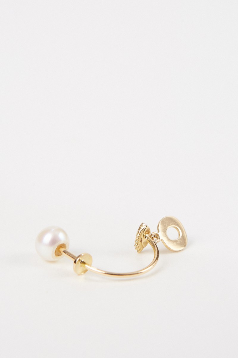 Ohrring 'Micro Eye O' Gelbgold
