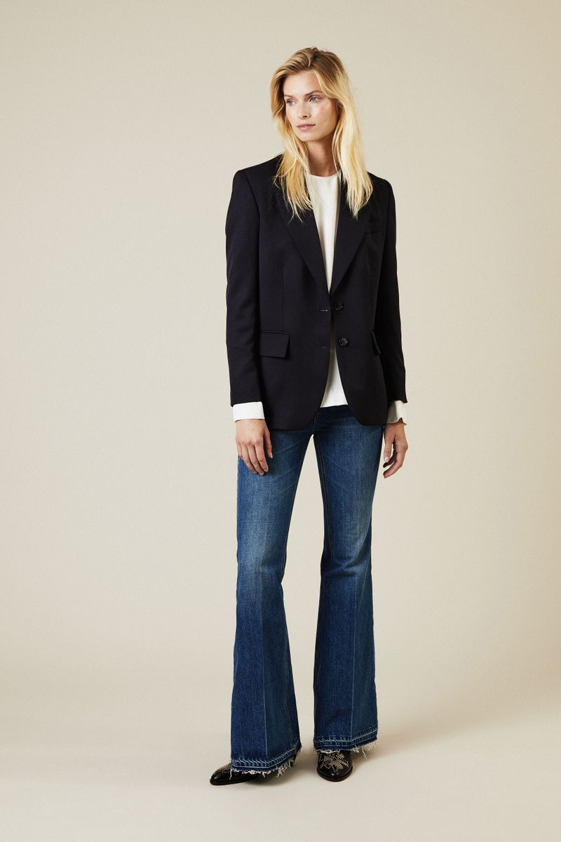 Wollblazer 'Ingrid' Blau