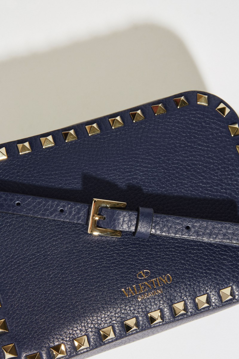 Umhängetasche 'Rockstud Camera' Blau