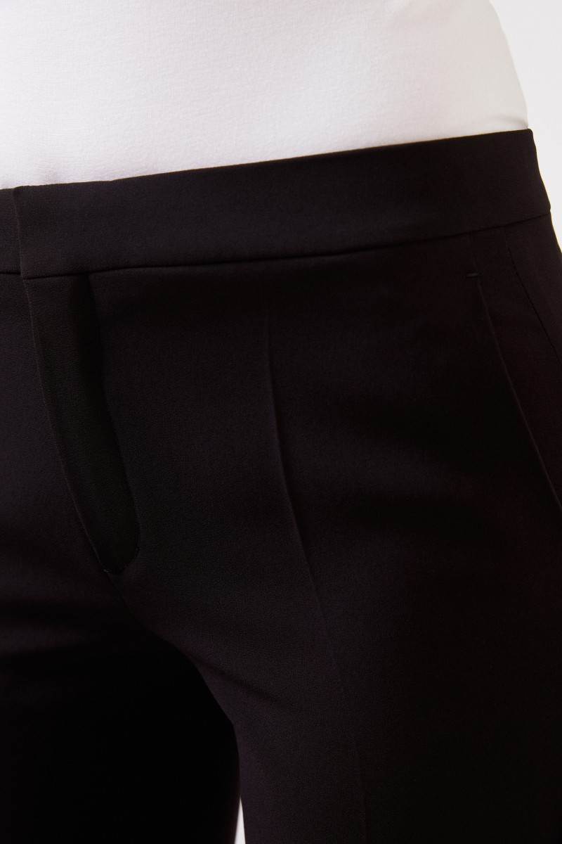 Chloé Klassische Bügelfaltenhose Schwarz