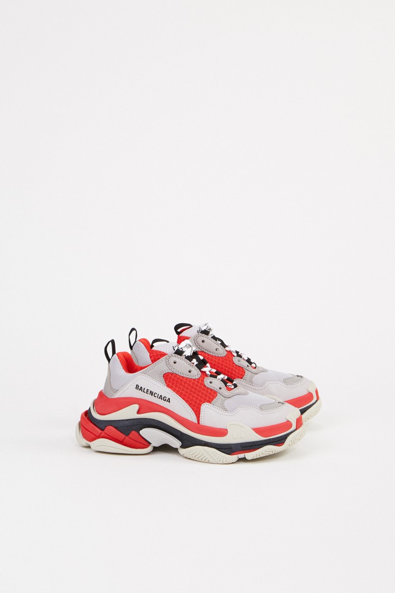 Balenciaga Sneaker 'Triple S' Rot/Grau