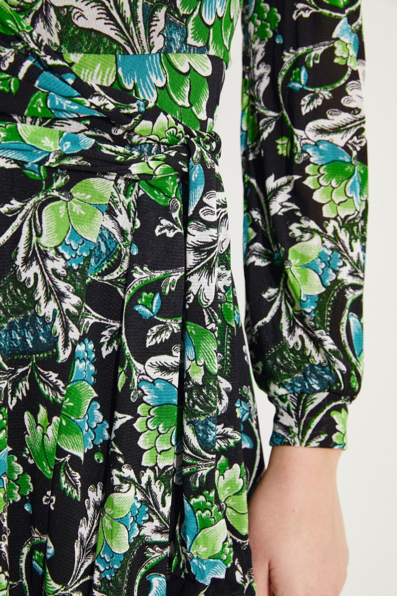 Diane von Furstenberg Kleid 'Phoenix' mit Wickeldetail Multi