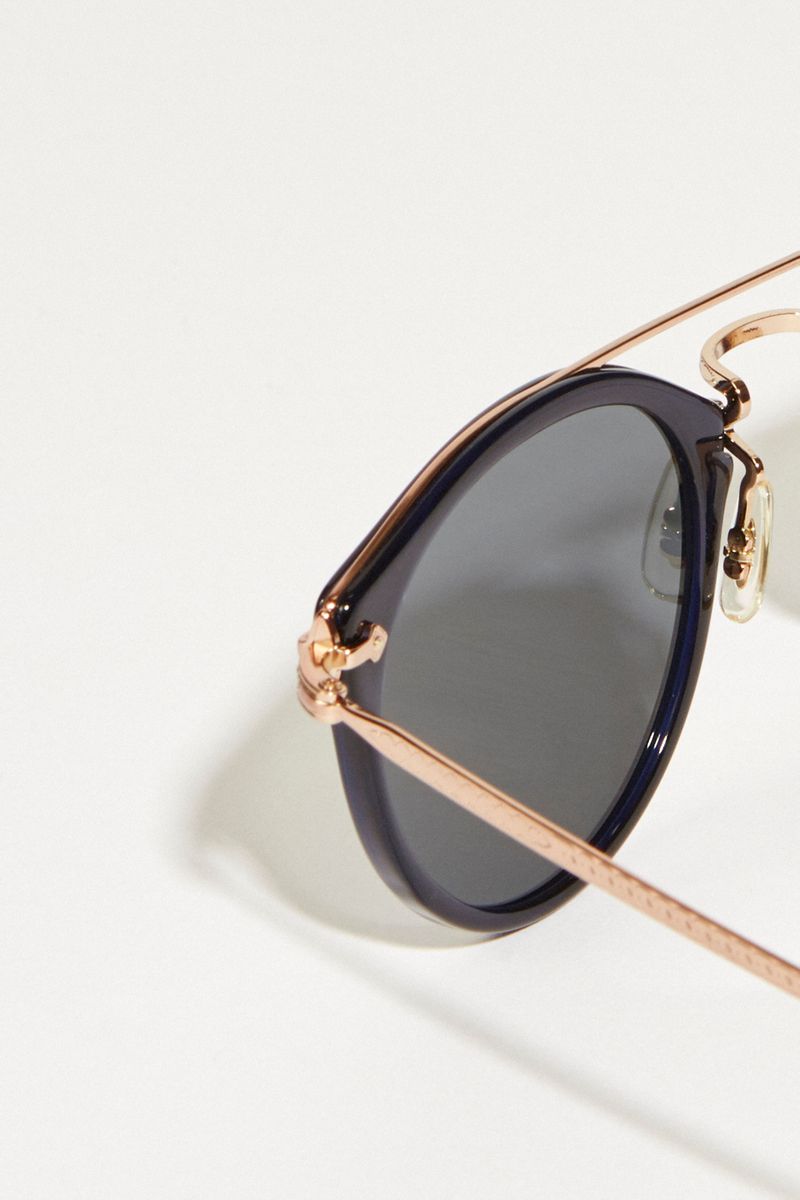 Oliver Peoples Sonnenbrille 'Remick' Schwarz