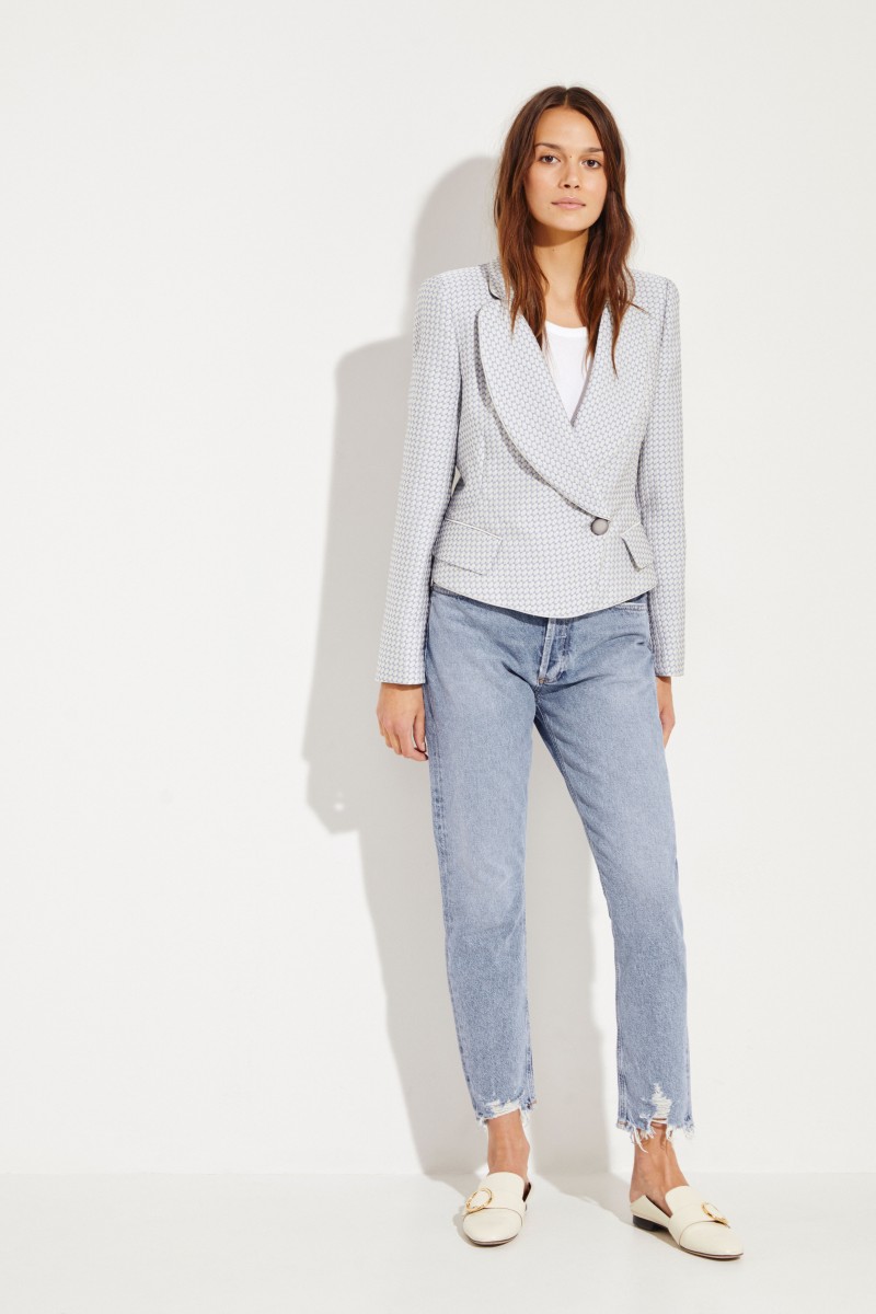 Gemusterter Blazer Blau/Multi