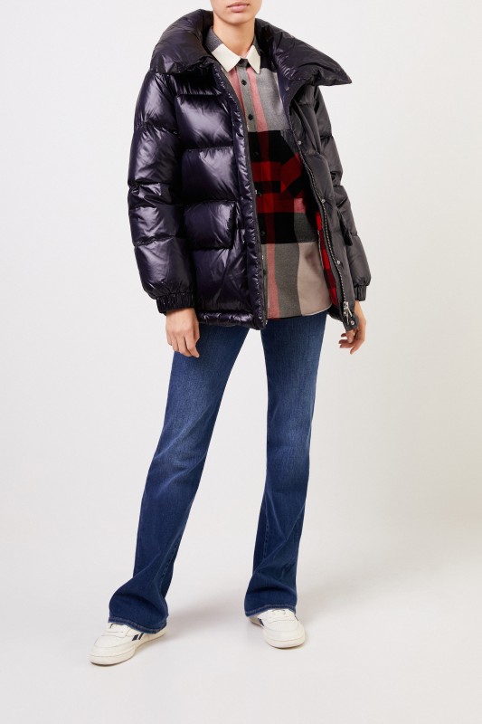 Woolrich Daunenjacke 'Alquippa Puffy' mit Glanz Marineblau