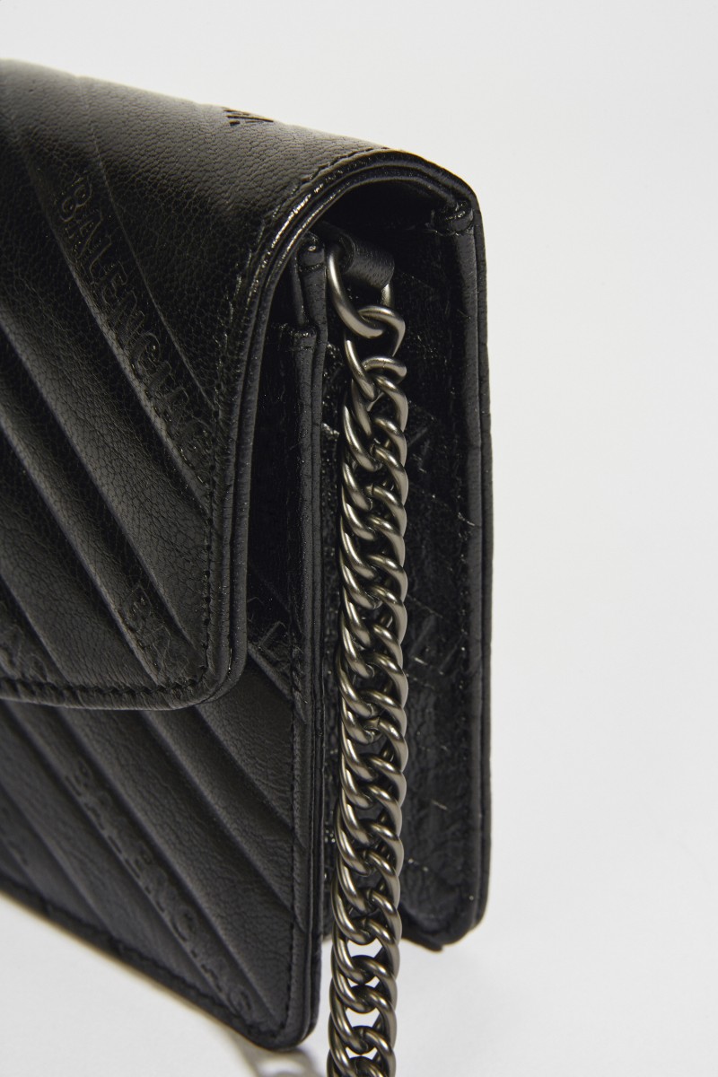 Umhängetasche mit Logo 'BB Wallet' Schwarz