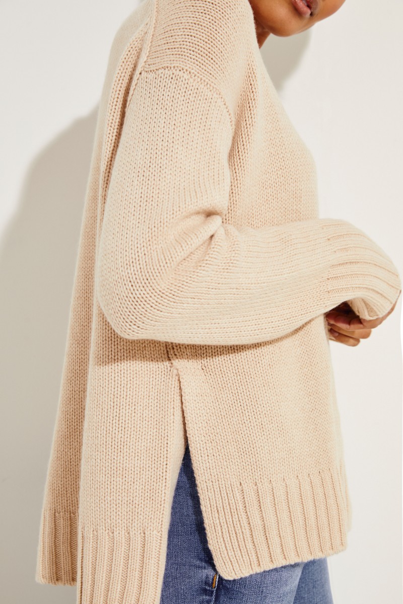 Cashmere Pullover 'Chrissy' Puder