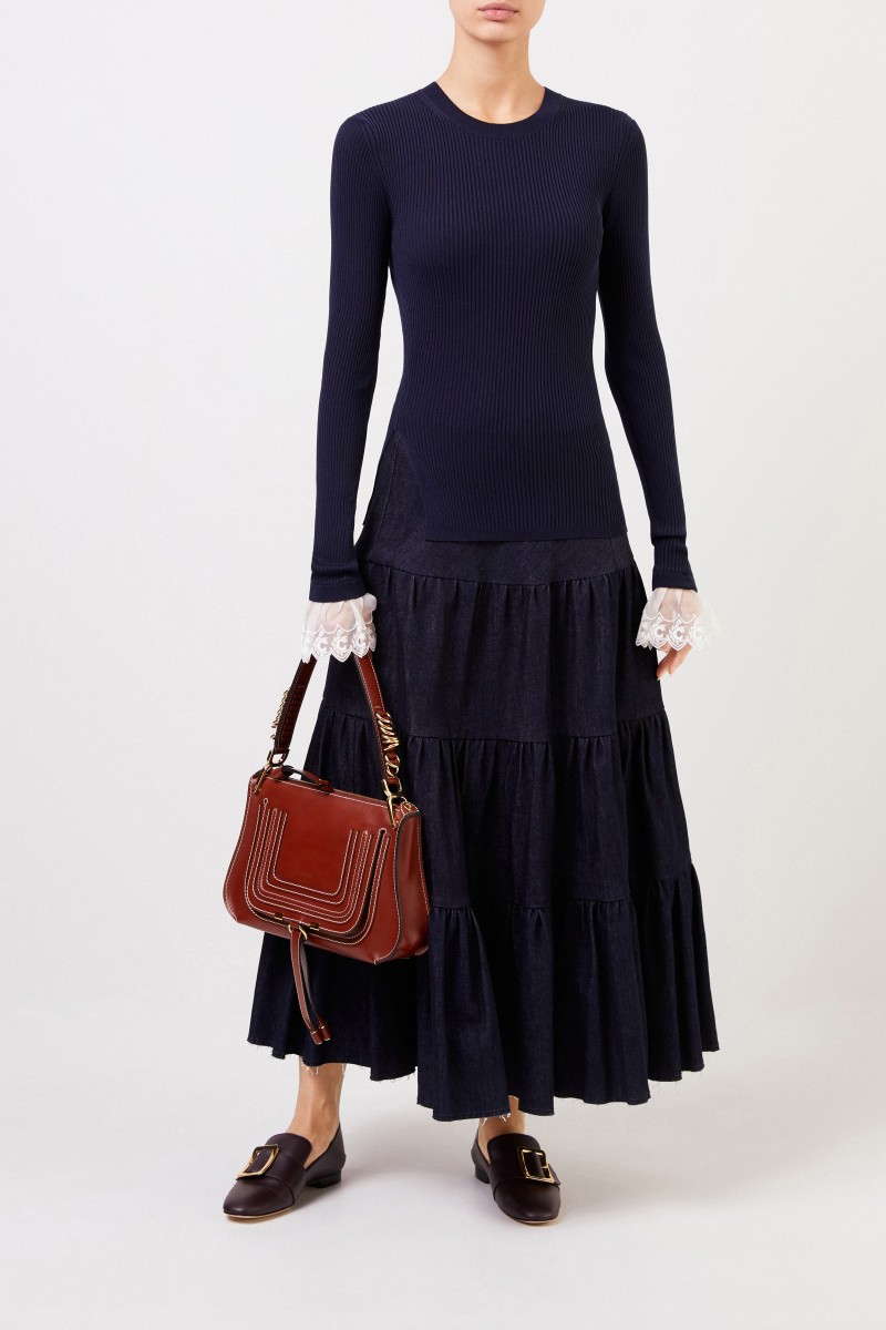 Chloé Umhängetasche 'Marcie Shoulder' Sepia Brown