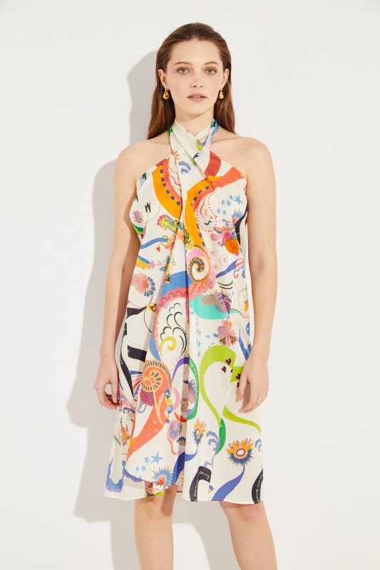 Rock/Kleid 2-in-1 mit Print Multi