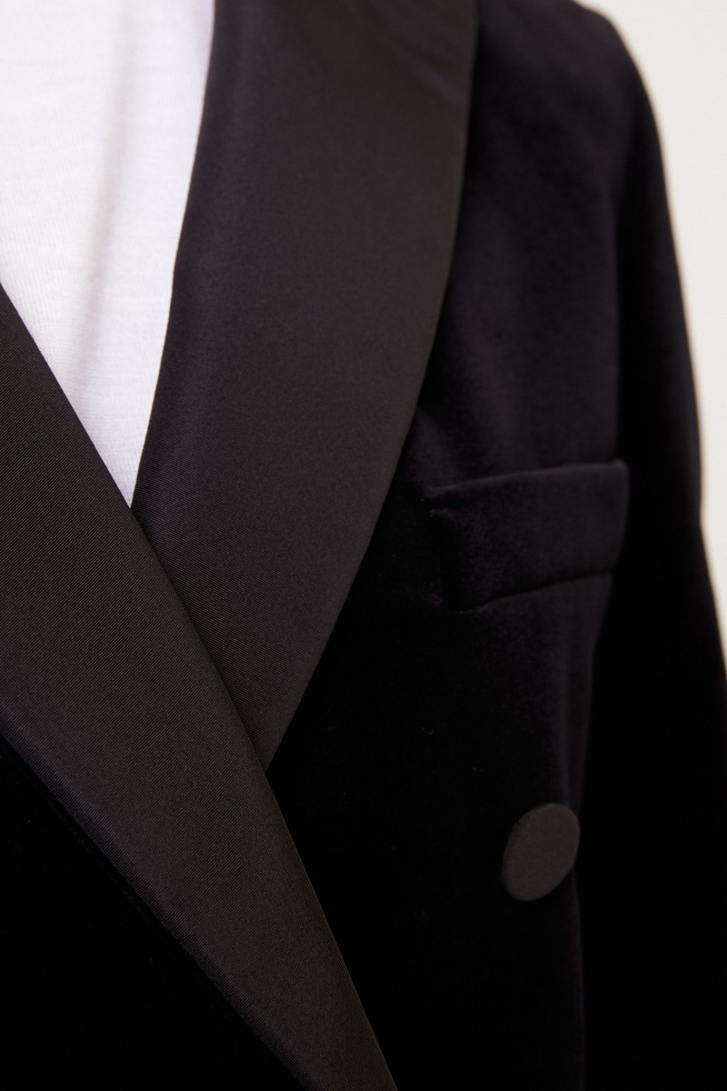 Blazé Milano Blazer 'Everyday' mit Seidendetails Schwarz