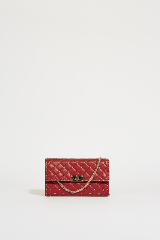 Umhängetasche ' Spikes Clutch' Rot