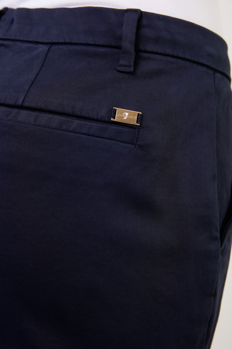 7 for all mankind Klassische Chino-Hose Marineblau