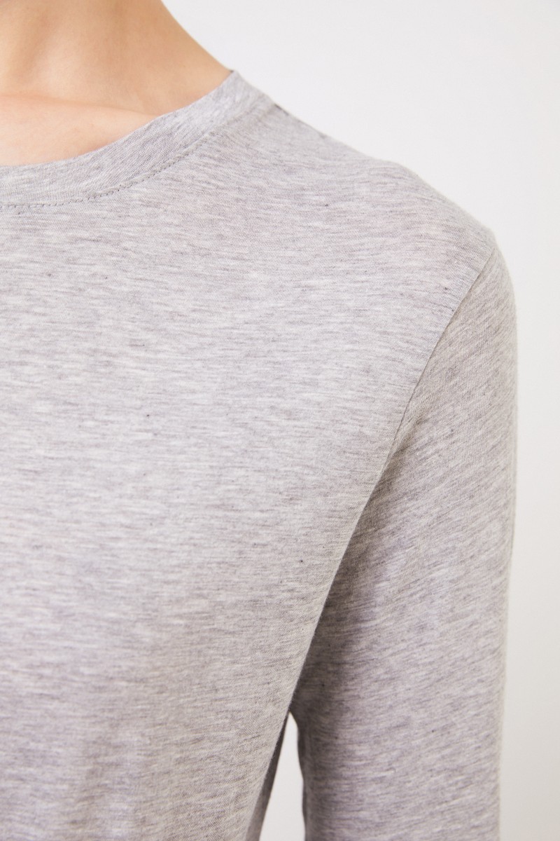 Vince Schlichtes Longsleeve Grau