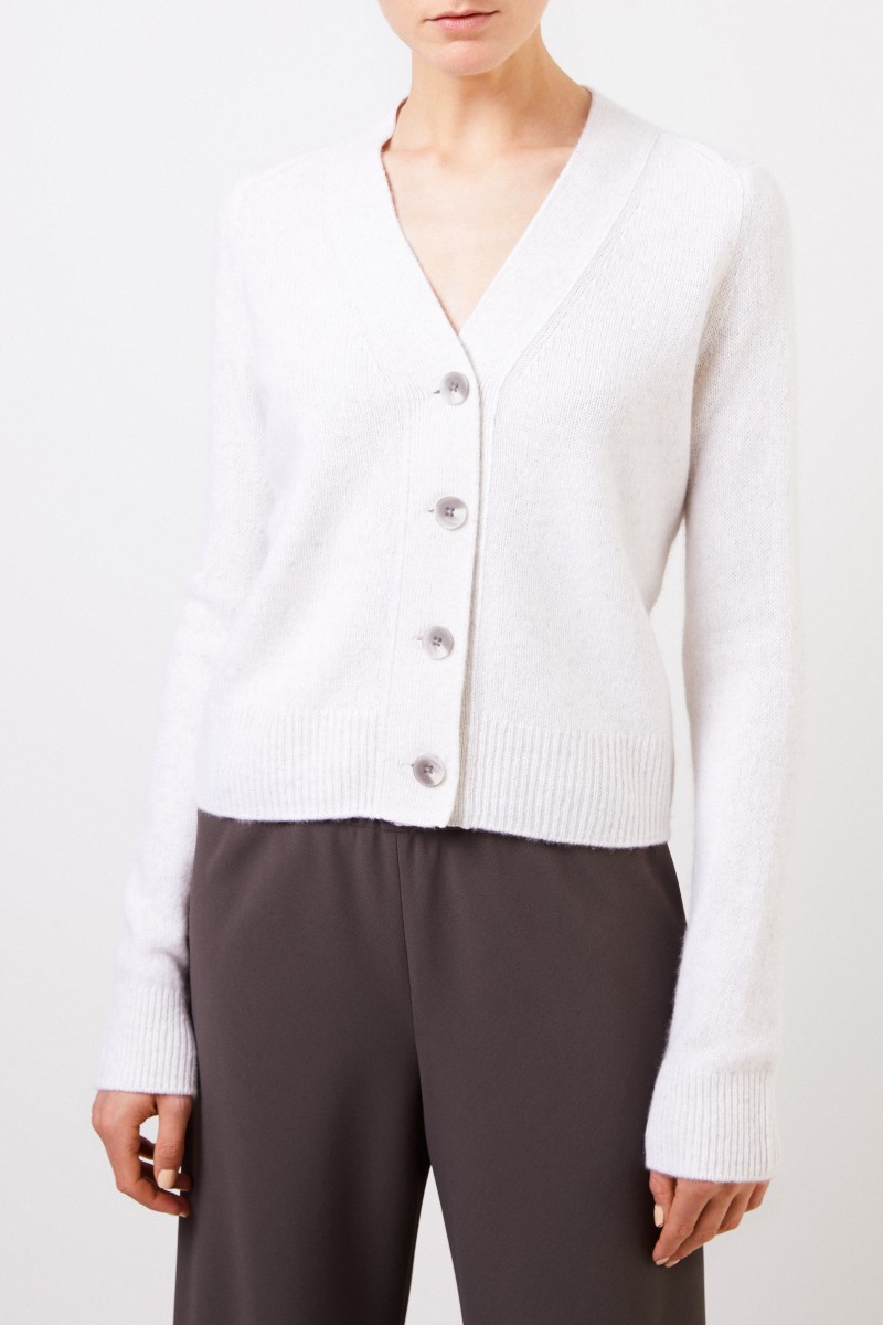 Cashmere Cardigan Weiß
