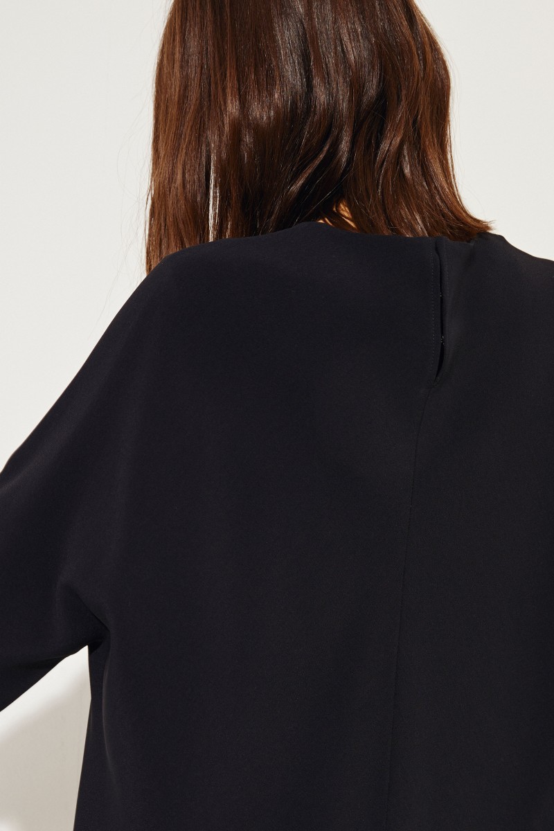 Stella McCartney Kleid mit Fransen Schwarz