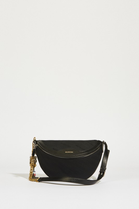 Tasche mit Souvernir-Charms Schwarz