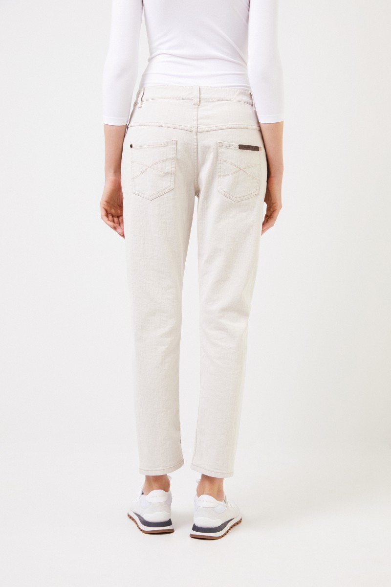 Brunello Cucinelli Klassische Jeans Creme