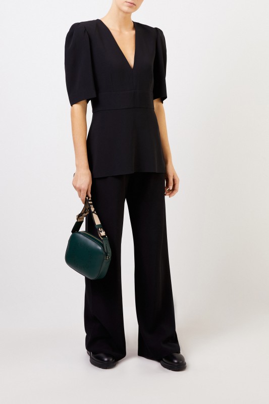 Stella McCartney Blouse with v-neck Black