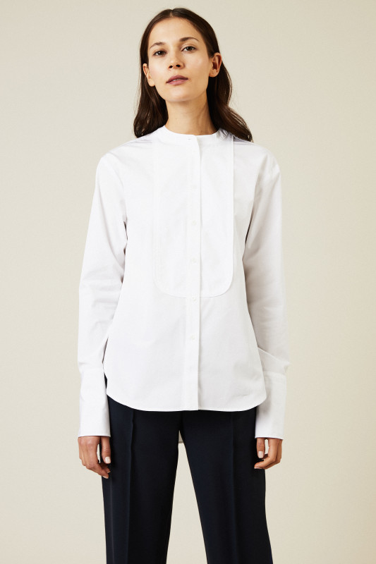Baumwoll-Bluse 'Liberty' Weiß