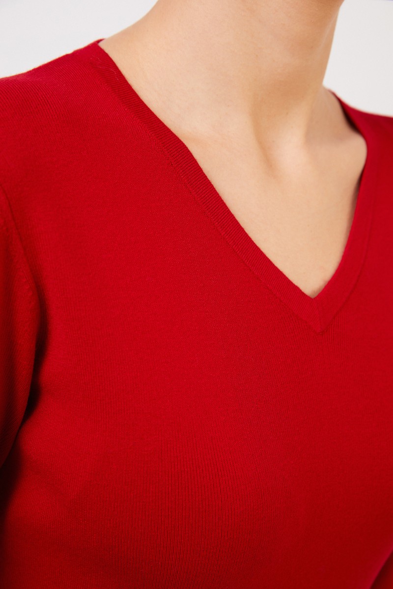 Steffen Schraut Strickkleid mit Cut-Outs Rot