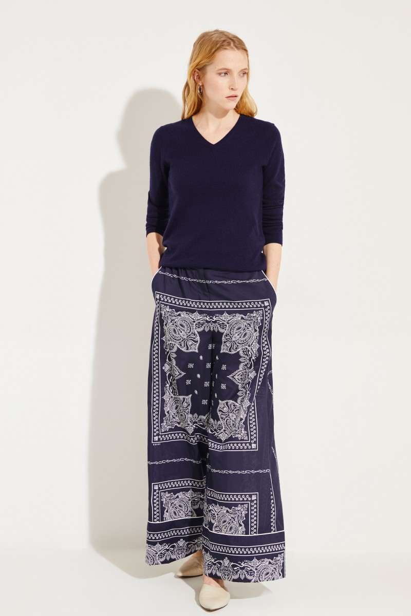 Cashmere-Pullover 'Candice' Marineblau
