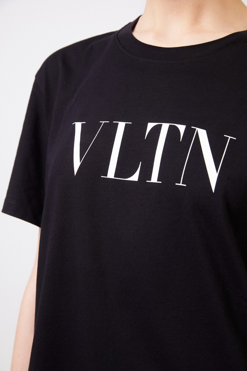 T-Shirt mit VLTN-Logo Schwarz