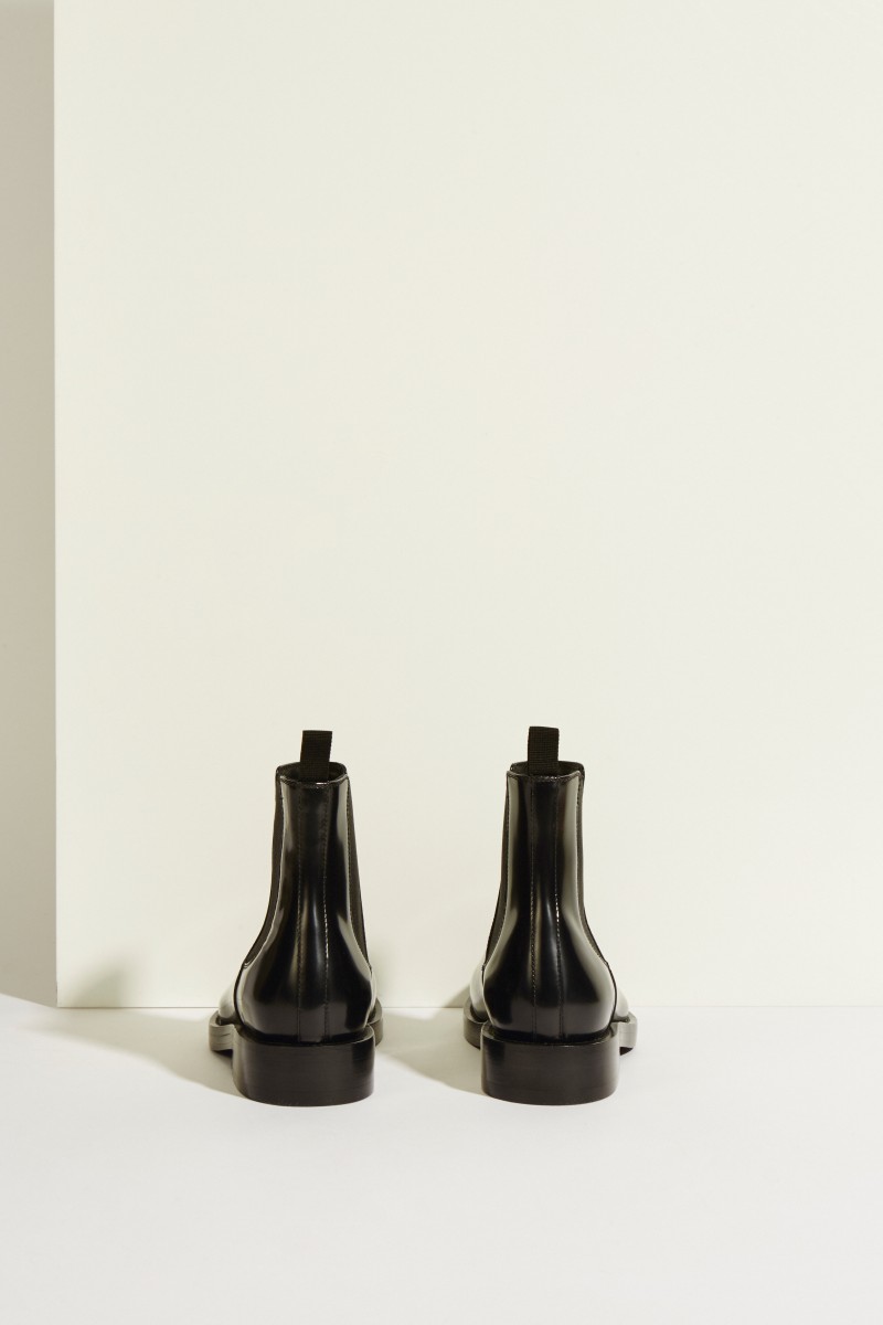 Chelsea-Boot mit Balenciaga-Logo Schwarz