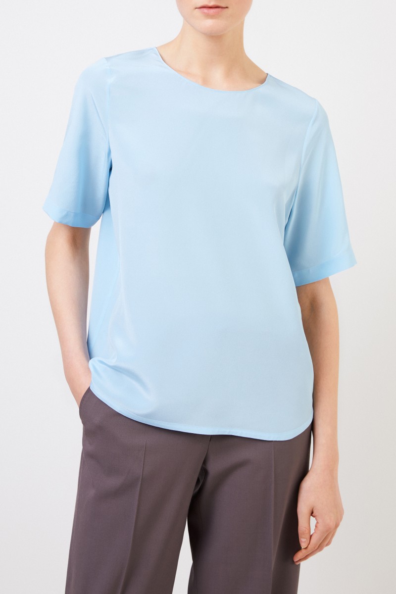 Seidentop 'Marea' Blau