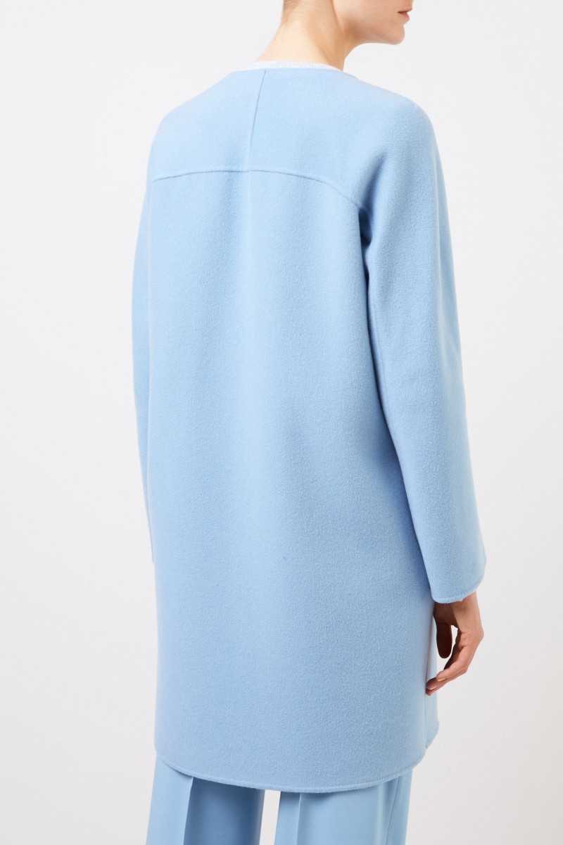 Iris von Arnim Cashmere Mantel 'Eartha' Blau