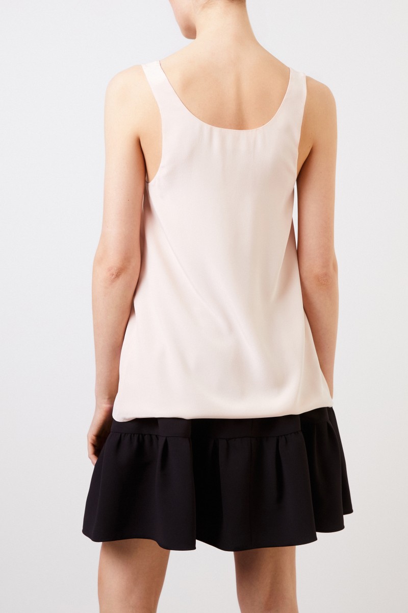 Chloé Schlichtes Seidentop Rosé
