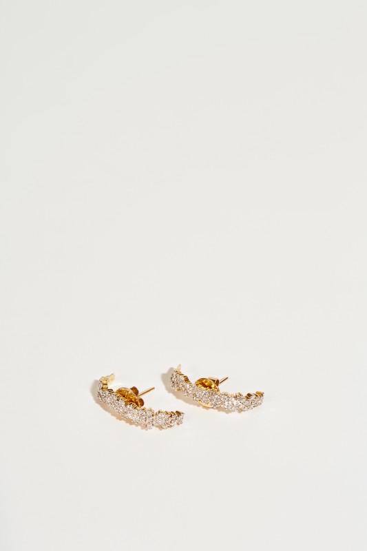Ana Khouri Ohrring 'Mirian' mit Diamanten Gold