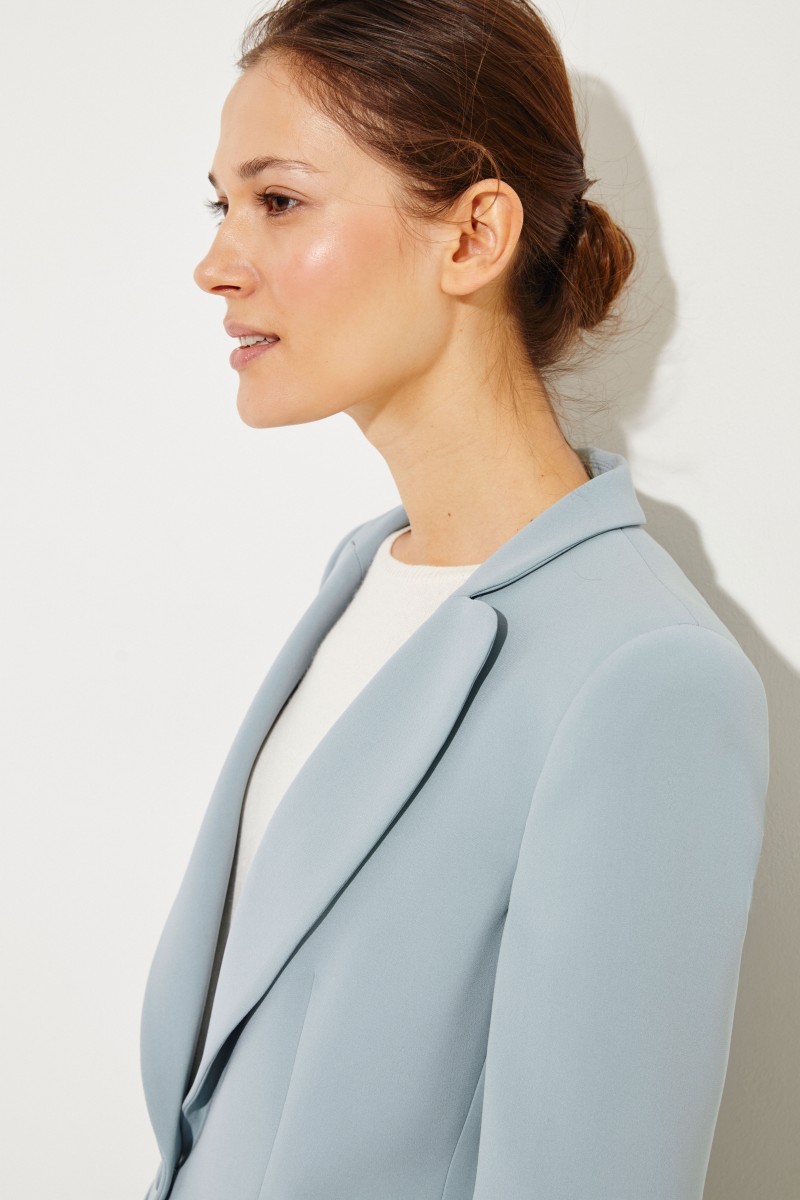 Seiden-Blazer Blau