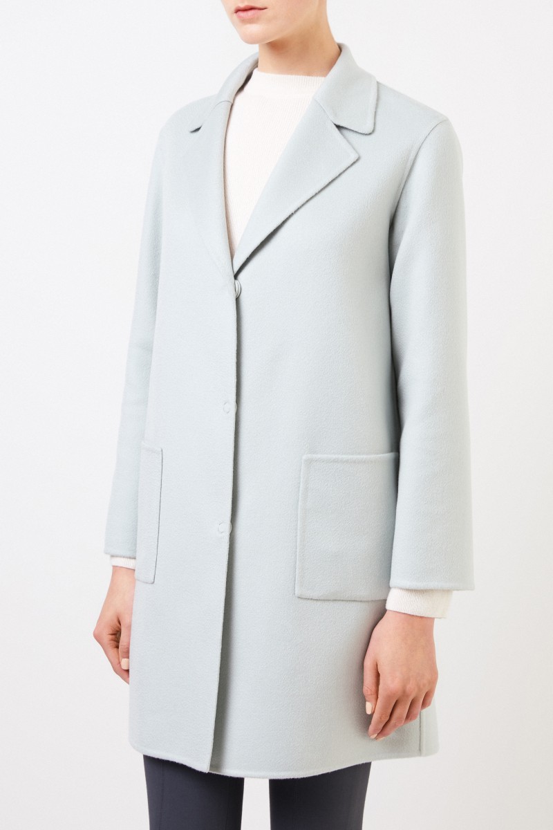 Manzoni 24 Klassischer Cashmere-Mantel Mint