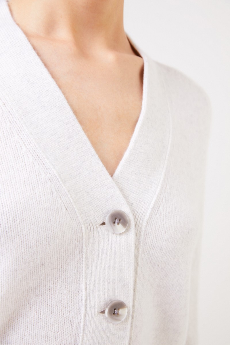 Cashmere Cardigan Weiß
