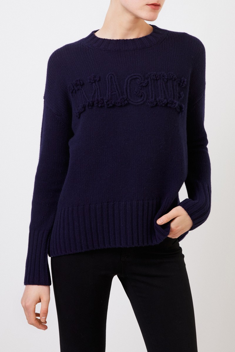 Iris von Arnim Cashmere-Pullover 'Imagine' Marineblau