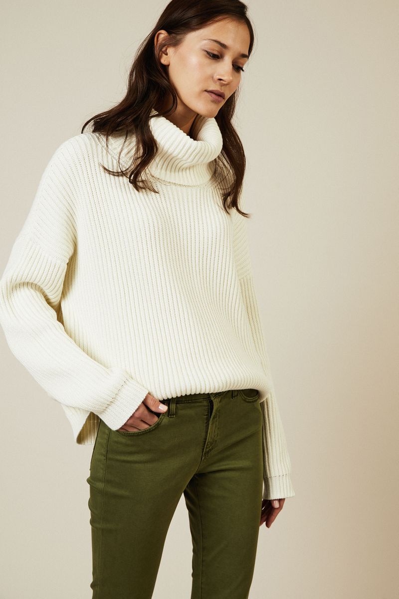 Cigarette Leg Jeans 'The Prima Cropped' Grün