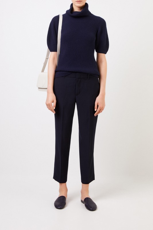 Klassische Hose Marineblau