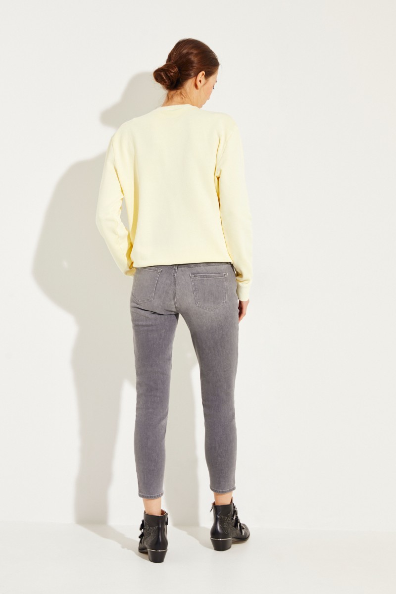 Jeans 'Midrise Cropped' Grau