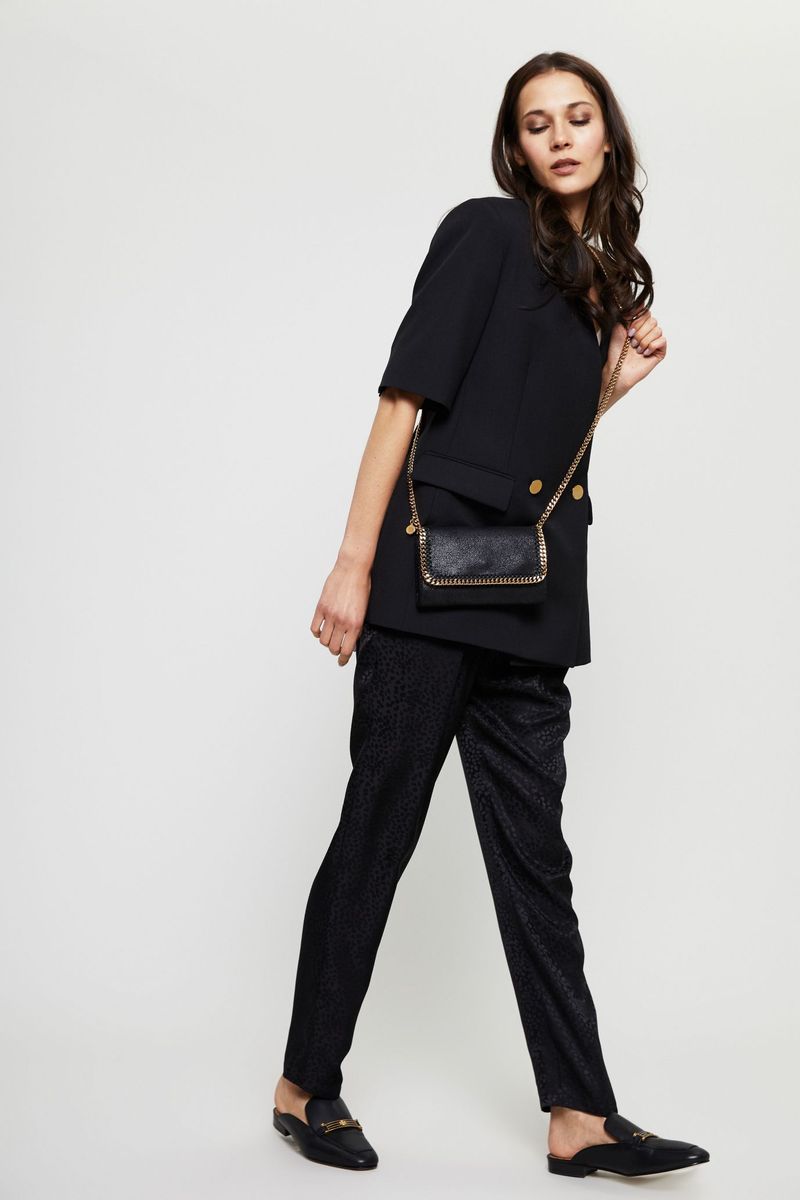 Umhängetasche 'Falabella Crossbody' Black/Gold
