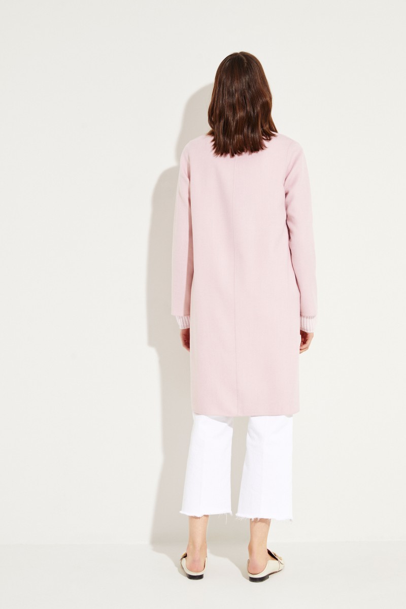 Woll-Mantel Rosé