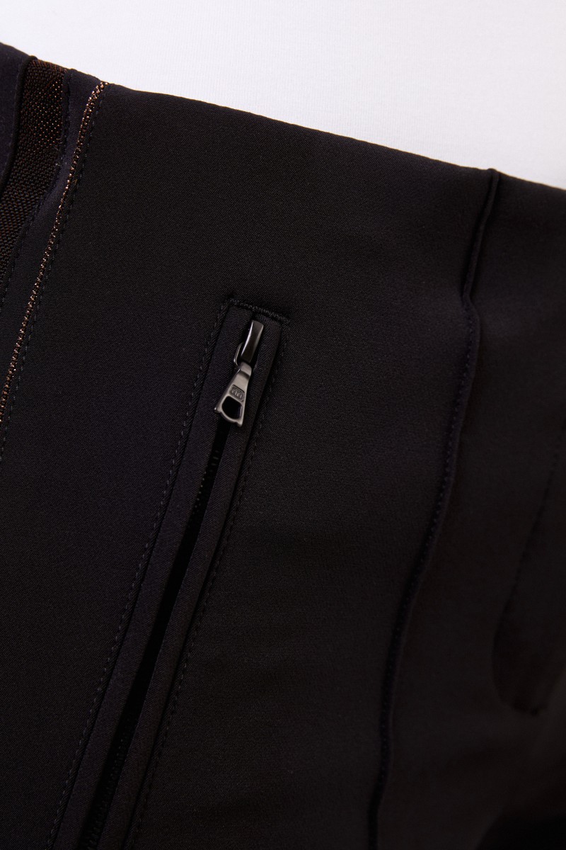 Cambio Hose 'Ros' mit Perlendetails Schwarz