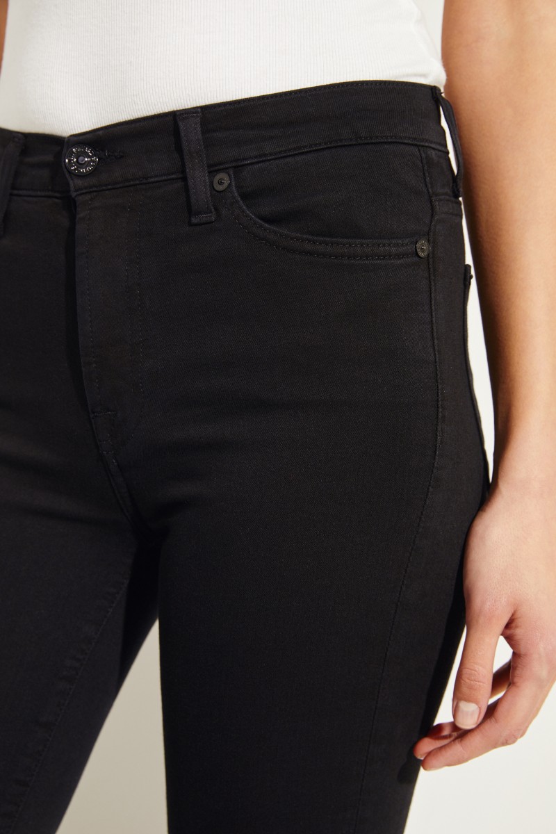 7 for all mankind High Waist Jeans Schwarz