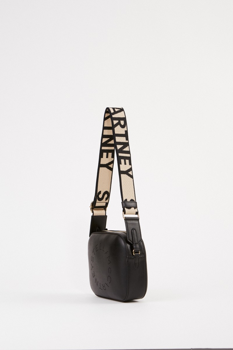 Stella McCartney Umhängetasche 'Mini Camera Bag' Schwarz
