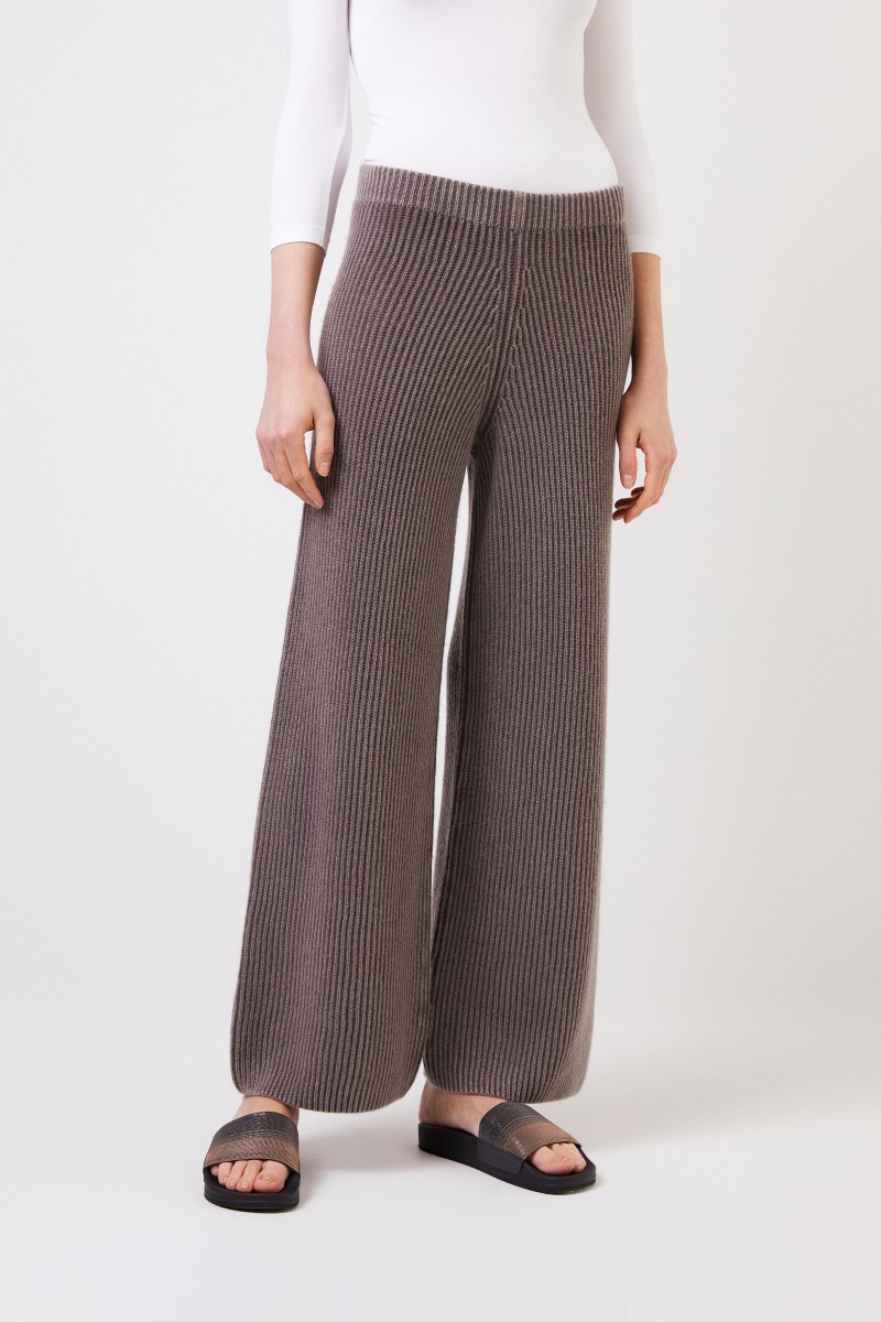 Iris von Arnim Cashmere-Hose 'Fedra' Braun